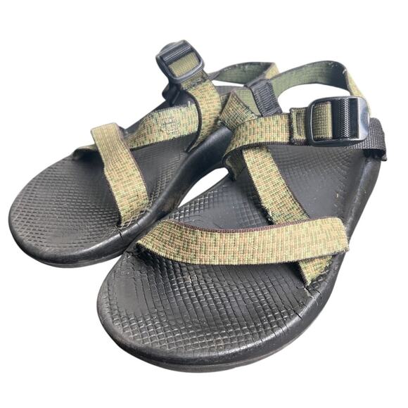 Chaco Men's Brown and Green Sandals Men’s 10 - Picture 1 of 6